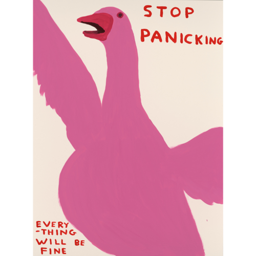 Stop Panicking di David Shrigley, Stampa in vendita su Singulart