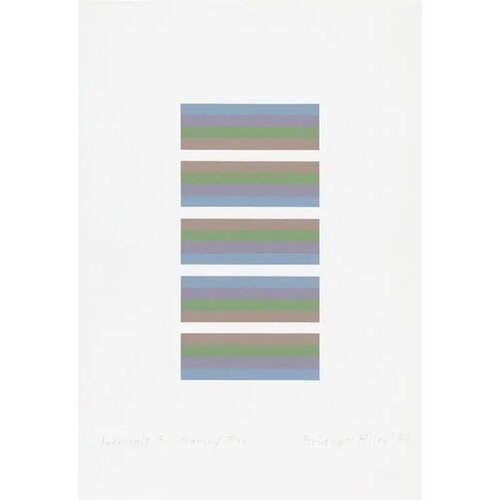 Intervals 3 'Orange/Blue' von Bridget Riley, Druck kaufen auf Singulart