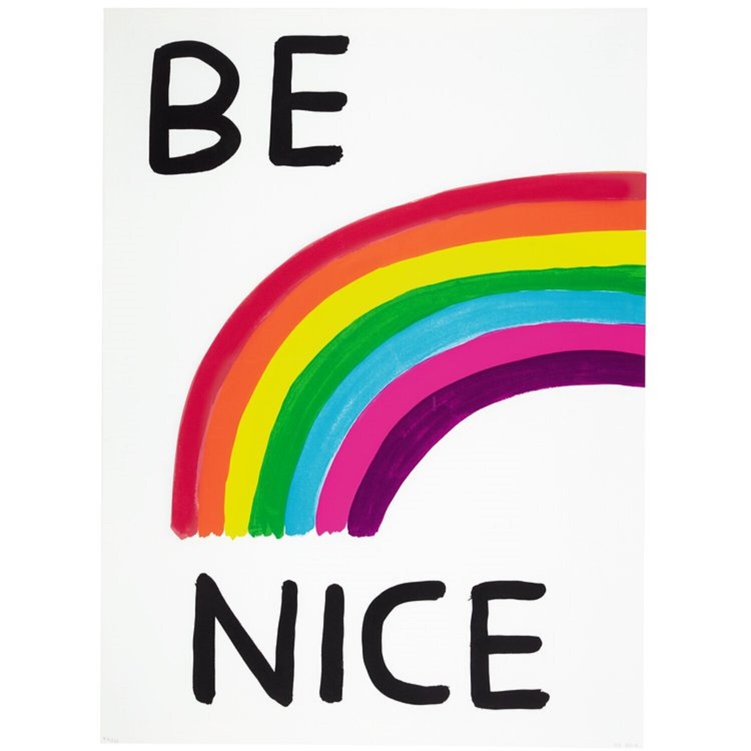 Be Nice David Shrigley Afdruk te koop