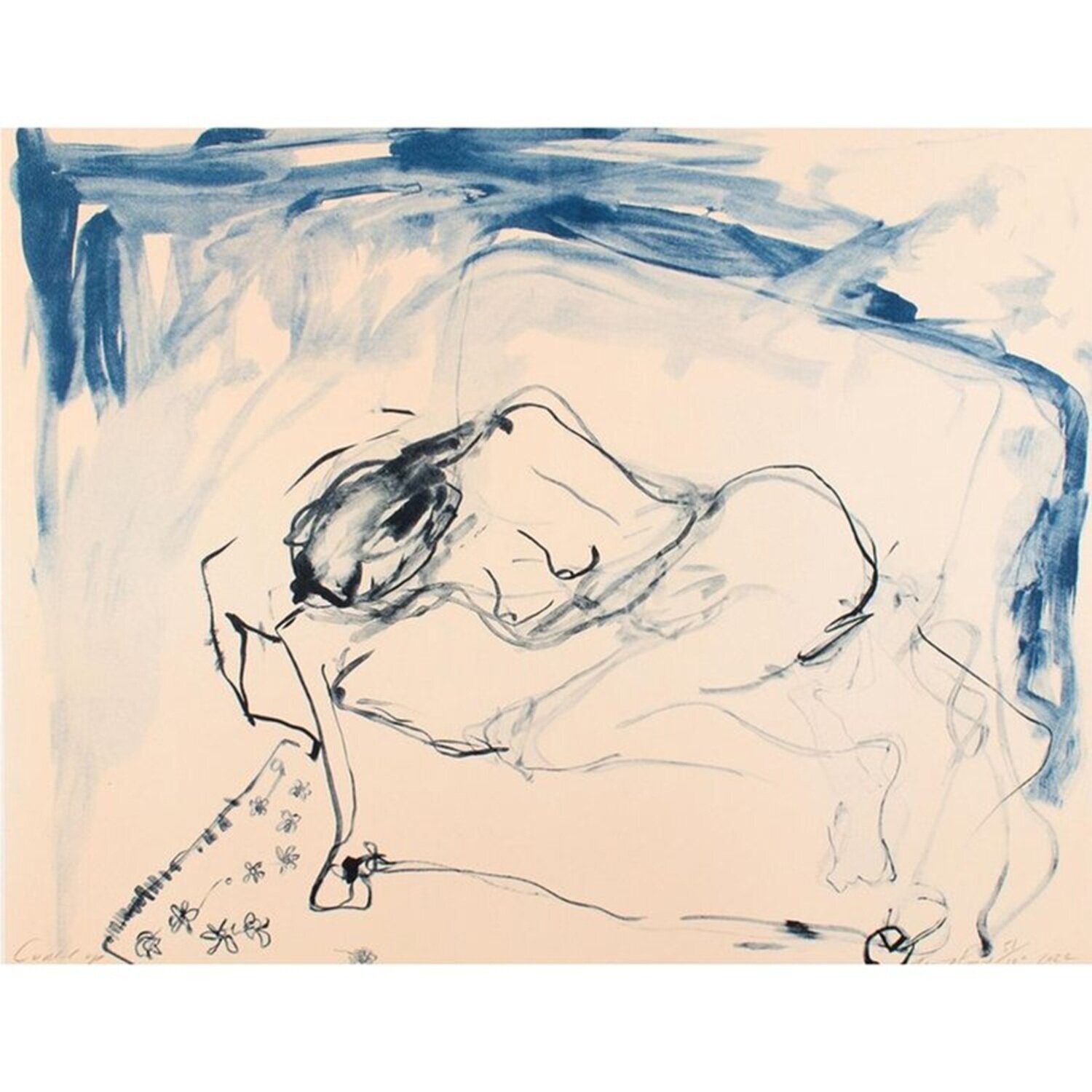 Tracey Emin Curled Up Tracey Emin Print for sale