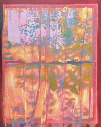 Daydream No. 2 (Window, Warm, Dreamy, Subtle) di Annieo Klaas, Pittura in vendita su Singulart