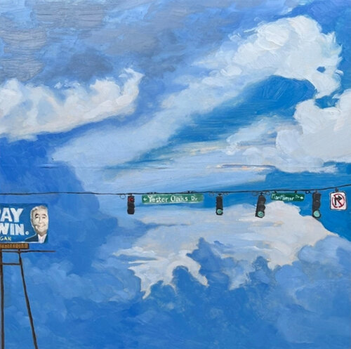 Only Pay if We Win (Funny, Billboard, Legend, Iconic) di Annieo Klaas, Pittura in vendita su Singulart