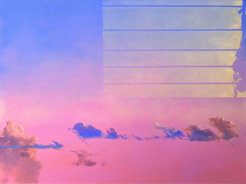 Into the Amber Light (Window, Warm, Dreamy, Subtle) di Annieo Klaas, Pittura in vendita su Singulart