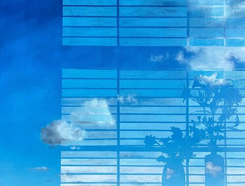 Catching Clouds (Catching Fireflies in the Daytime) par Annieo Klaas, Peinture en vente sur Singulart