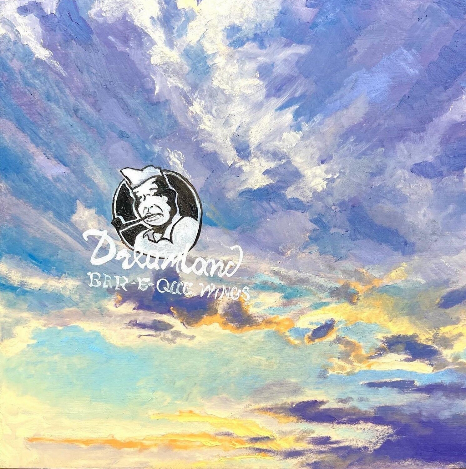 Dreamland (BBQ, Bar-B-Que, Wings, Billboard, Legend, Iconic) Annieo Klaas Originalgemälde zu verkaufen