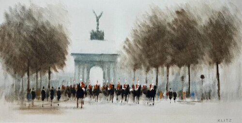 Marble Arch Oil Painting, 20th Century, 20th Century de Anthony Robert Klitz, Pintura a la venta en Singulart