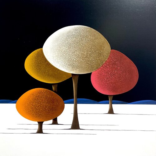 Les arbres 05.10.24 by Laurent Bouro, Painting for Sale on Singulart