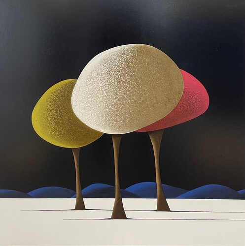 Les arbres 031223 by Laurent Bouro, Painting for Sale on Singulart
