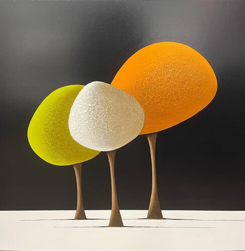 Les arbres 021223 by Laurent Bouro, Painting for Sale on Singulart