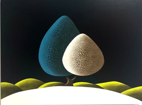 Les arbres 05.03.25 by Laurent Bouro, Painting for Sale on Singulart