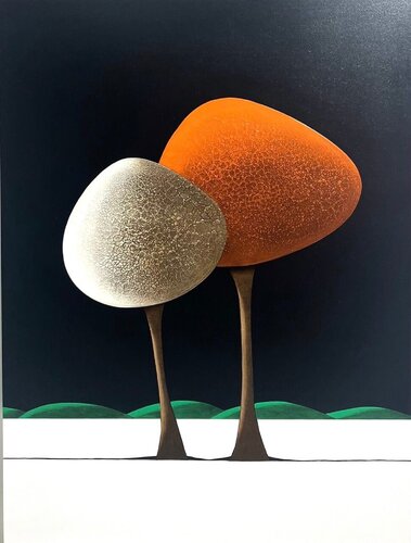 Les arbres 04.03.25 by Laurent Bouro, Painting for Sale on Singulart