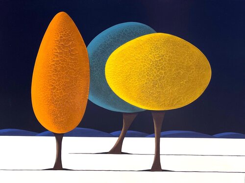 Les arbres 09.10.25 by Laurent Bouro, Painting for Sale on Singulart