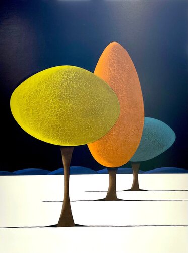 Les arbres 08.10.25 by Laurent Bouro, Painting for Sale on Singulart
