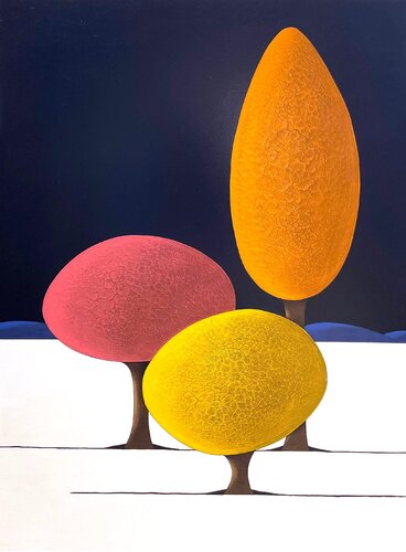 Les arbres 07.10.25 by Laurent Bouro, Painting for Sale on Singulart