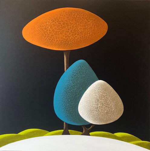 Les arbres 10.10.25 van Laurent Bouro, Schilderij te koop op Singulart
