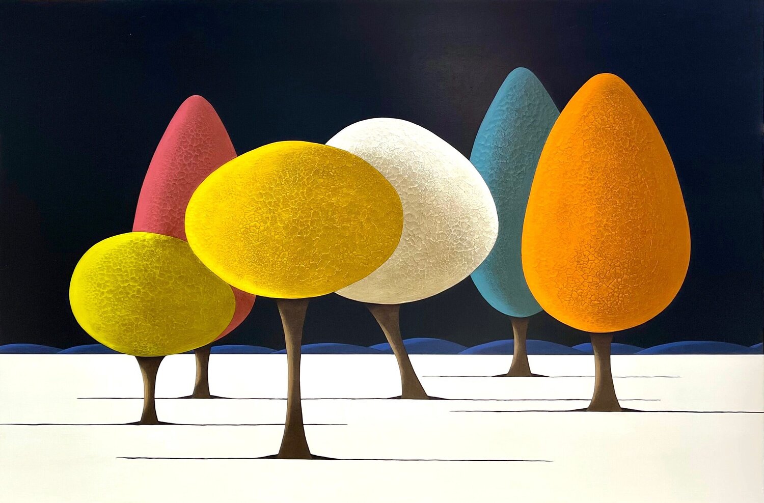 Les arbres 11.11.25  Laurent Bouro Originalgemälde zu verkaufen