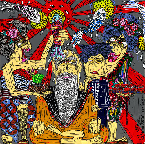 Aqueous transmission van Nolwenn Samson, Schilderij te koop op Singulart