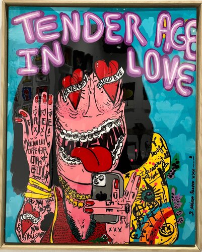 Tender age in love van Nolwenn Samson, Schilderij te koop op Singulart