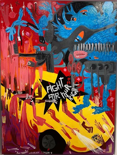 Material girls by Nolwenn Samson, Painting for Sale on Singulart