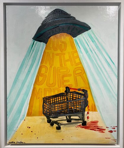 Lost in the supermarket by Nolwenn Samson, Painting for Sale on Singulart