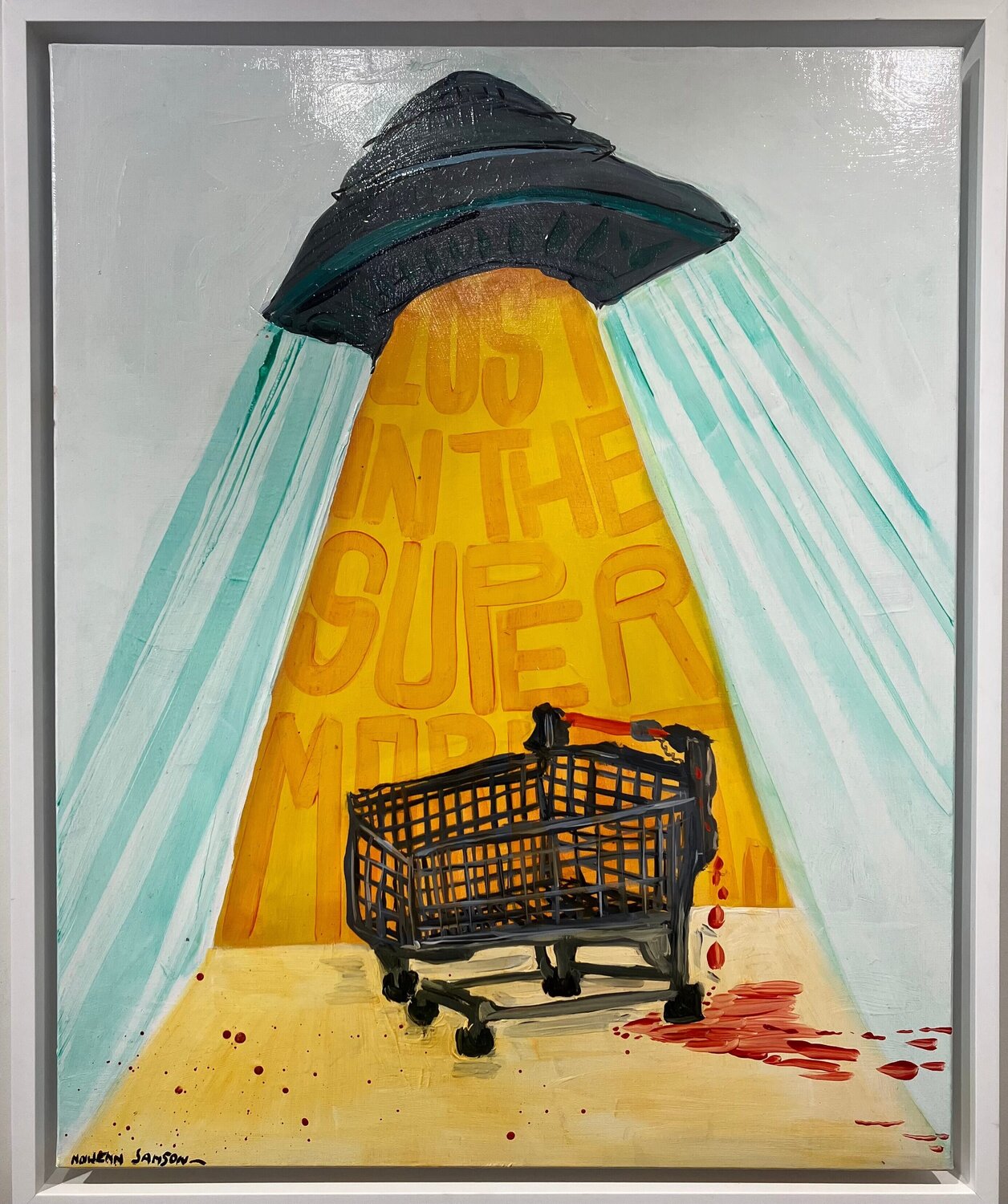 Lost in the supermarket Nolwenn Samson Dipinto originale in vendita