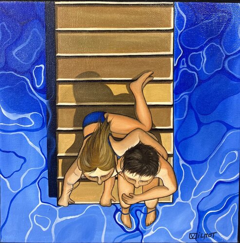 Le ponton van Perrine Vilmot, Schilderij te koop op Singulart