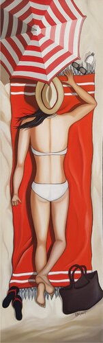 Pause déjeuner van Perrine Vilmot, Schilderij te koop op Singulart