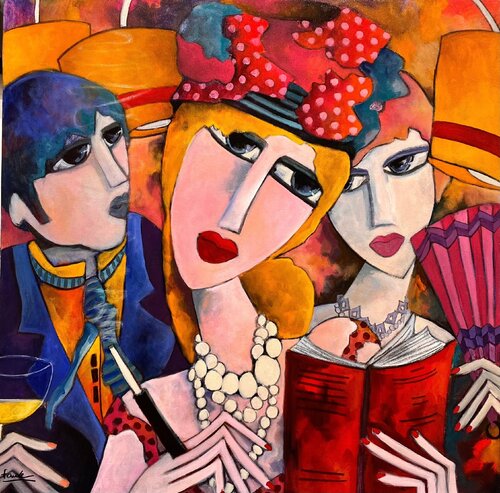 Chapeau à pois von Fauve, Malerei kaufen auf Singulart