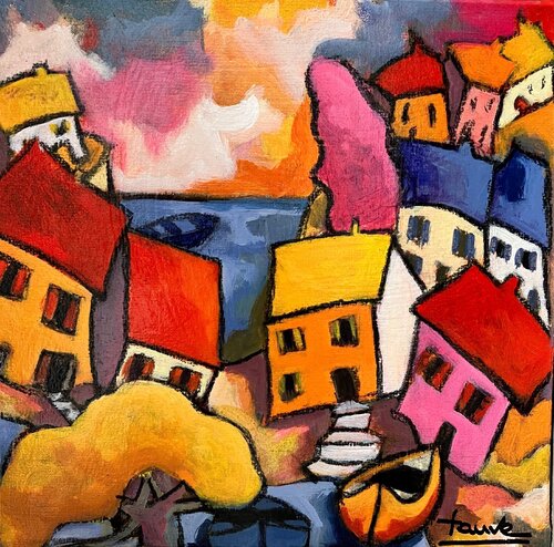 Journée d'automne van Fauve, Schilderij te koop op Singulart