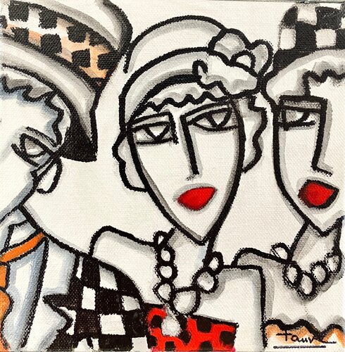 Les amis 2 van Fauve, Schilderij te koop op Singulart