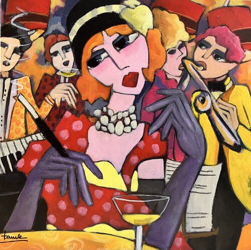 Rousse aux yeux clairs van Fauve, Schilderij te koop op Singulart