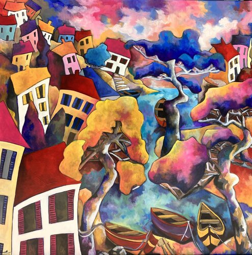 Vue sur la mer by Fauve, Painting for Sale on Singulart