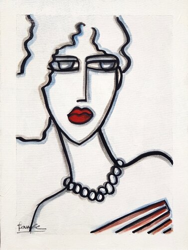 Rouge baiser  van Fauve, Schilderij te koop op Singulart