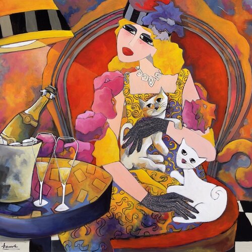 Champagne pour Madame von Fauve, Malerei kaufen auf Singulart