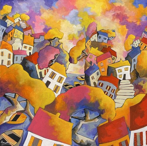 Les arbres du bonheur van Fauve, Schilderij te koop op Singulart