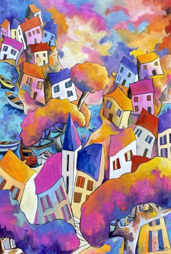 Un été pas comme les autres van Fauve, Schilderij te koop op Singulart