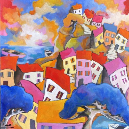 Douceur matinale en bord de mer  van Fauve, Schilderij te koop op Singulart