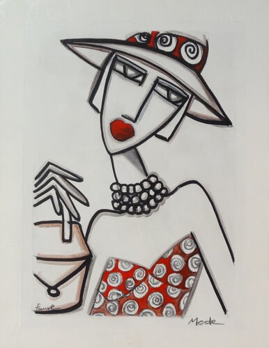 Femme au chapeau von Fauve, Malerei kaufen auf Singulart