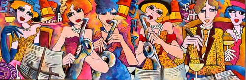 Une soirée inoubliable van Fauve, Schilderij te koop op Singulart