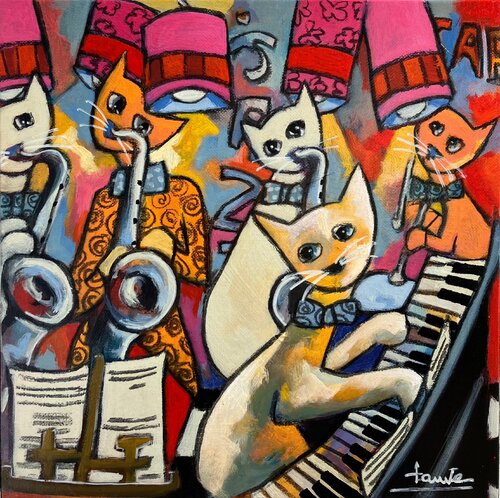 Les papillons musiciens von Fauve, Malerei kaufen auf Singulart