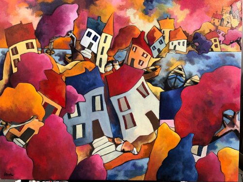 Coucher de soleil von Fauve, Malerei kaufen auf Singulart
