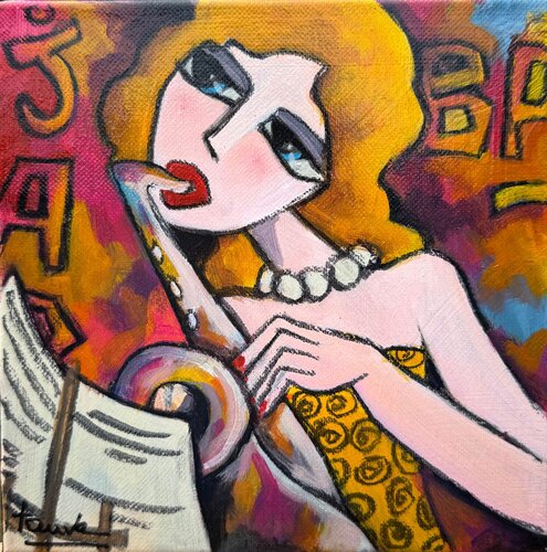La musicienne  van Fauve, Schilderij te koop op Singulart