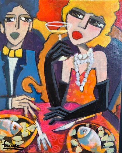 Poisson à l'honneur by Fauve, Painting for Sale on Singulart