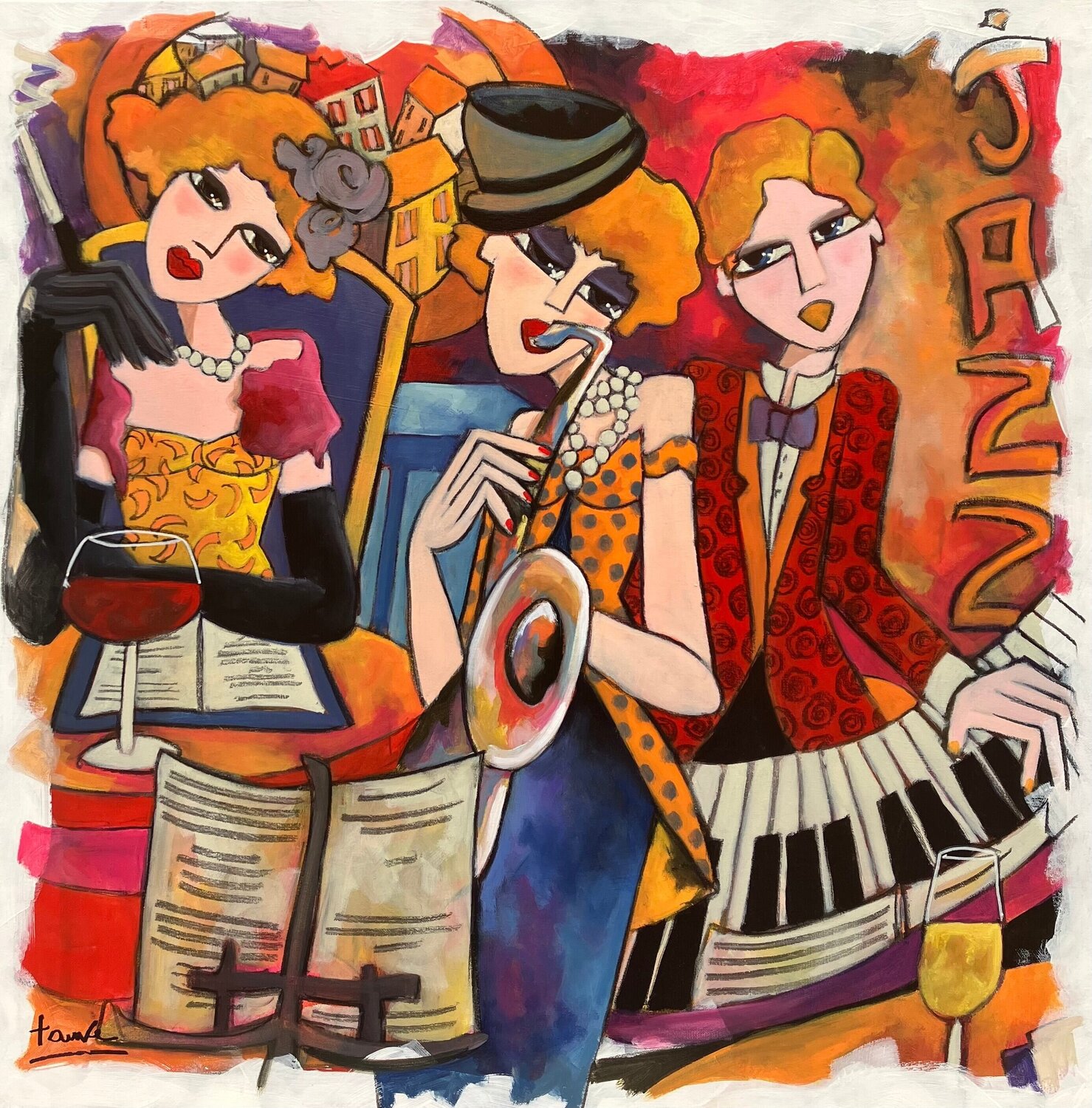 Une première Fauve Origineel schilderij te koop