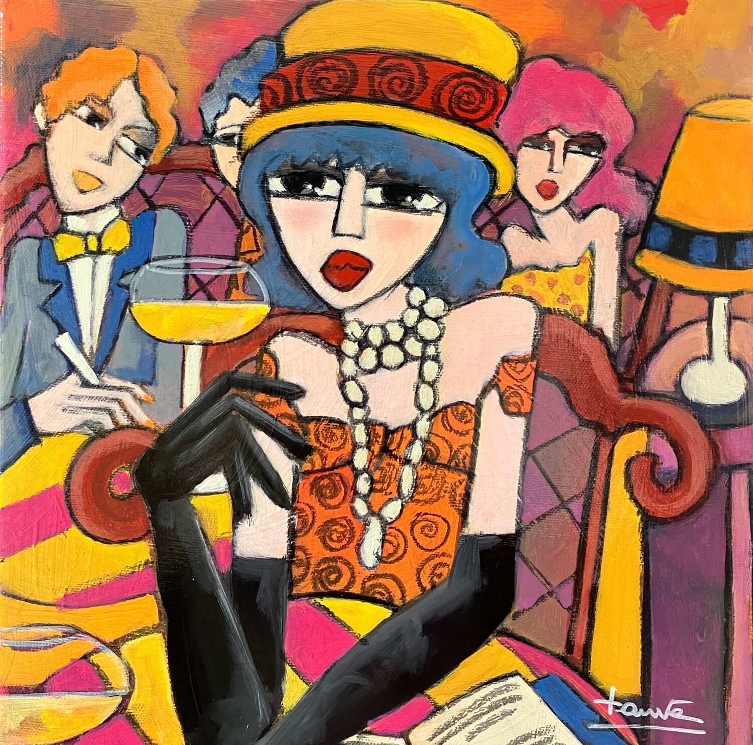 Passionnément Fauve Dipinto originale in vendita