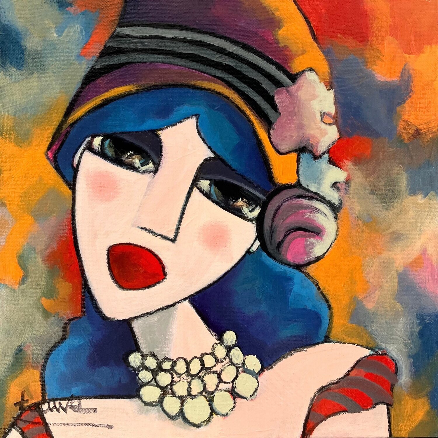 La timide Fauve Origineel schilderij te koop
