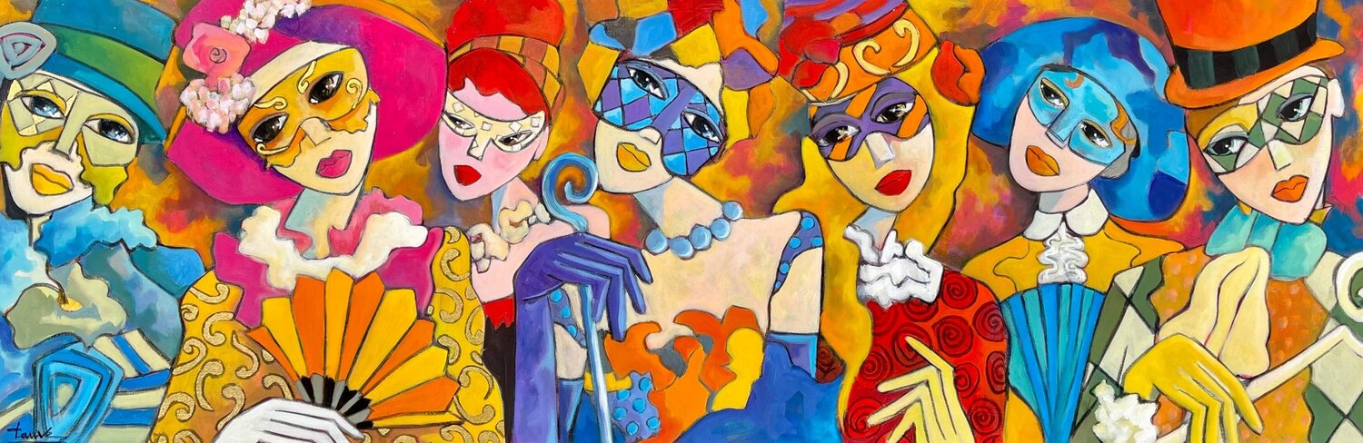 Les Vénitiennes Fauve Dipinto originale in vendita