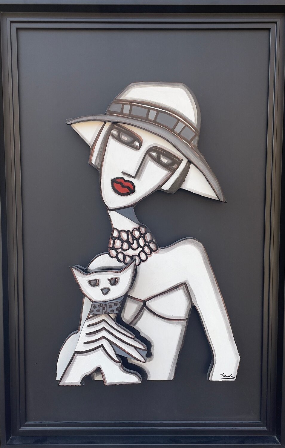 La Parisienne Fauve Origineel schilderij te koop