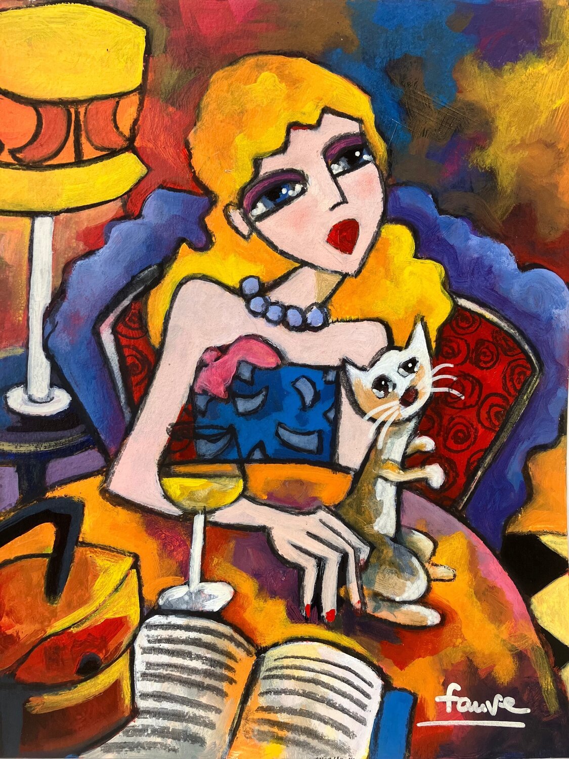 Princesse Fauve Originalgemälde zu verkaufen