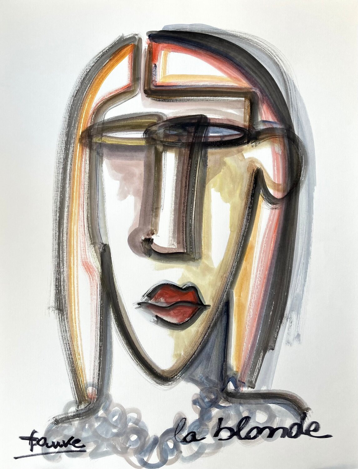 La Blonde  Fauve Original painting for sale